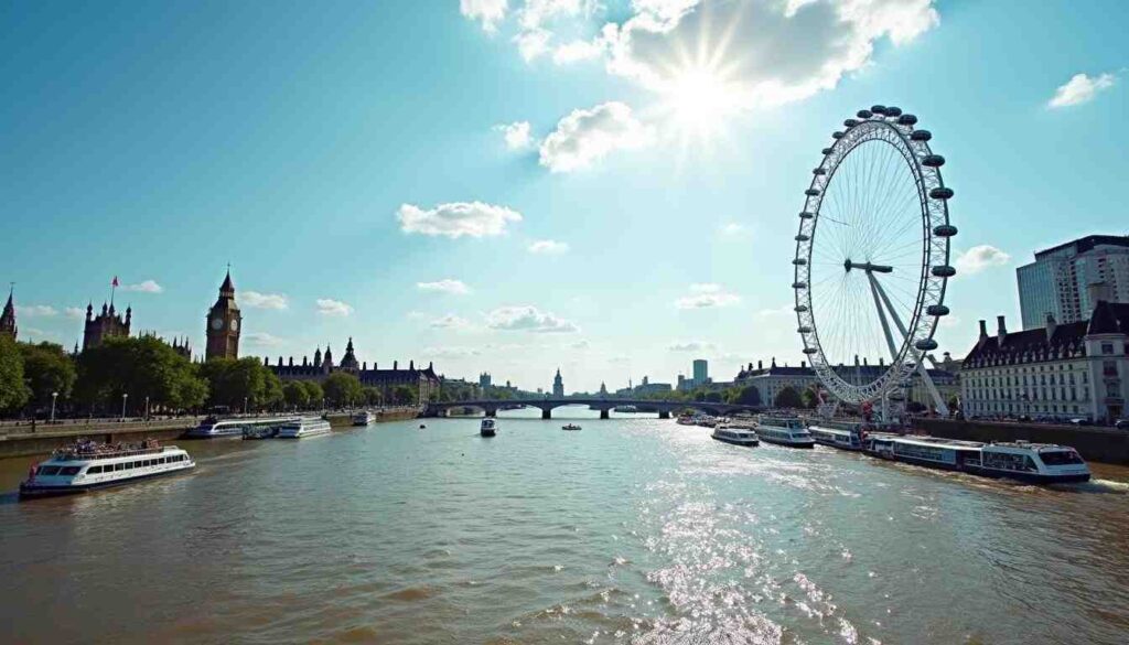 A panoramic shot of London
