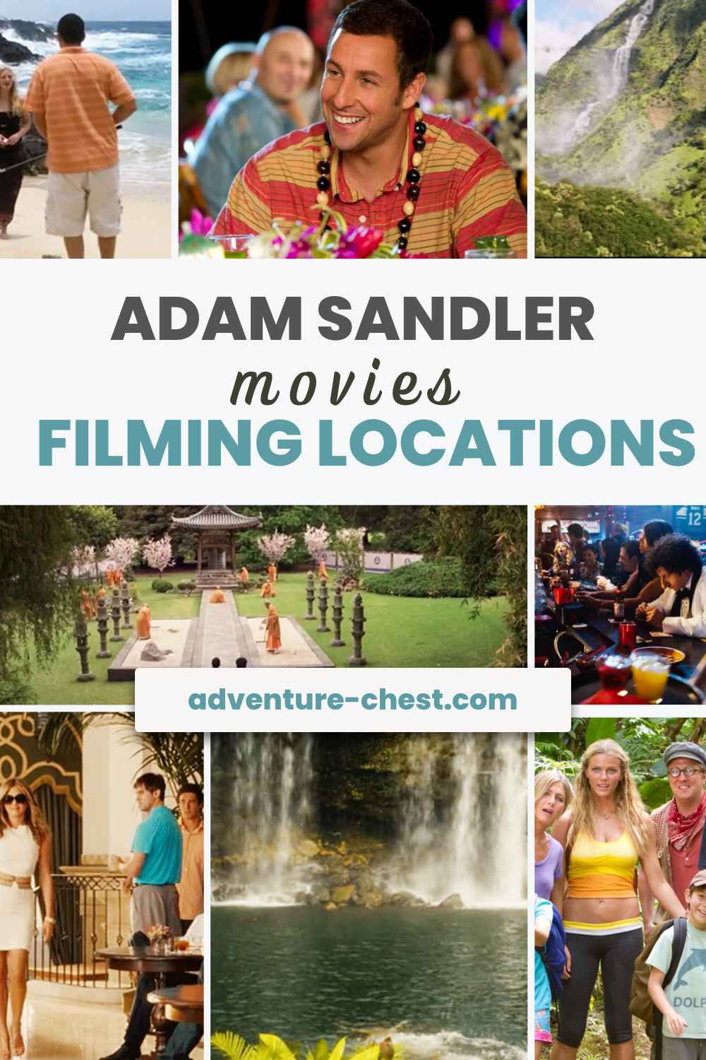 Set Jetting Adam Sandler Movies: Just Go With It, 50 First Dates and More