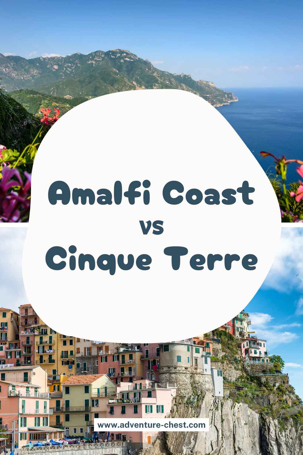 Amalfi Coast vs Cinque Terre: Maps and Data