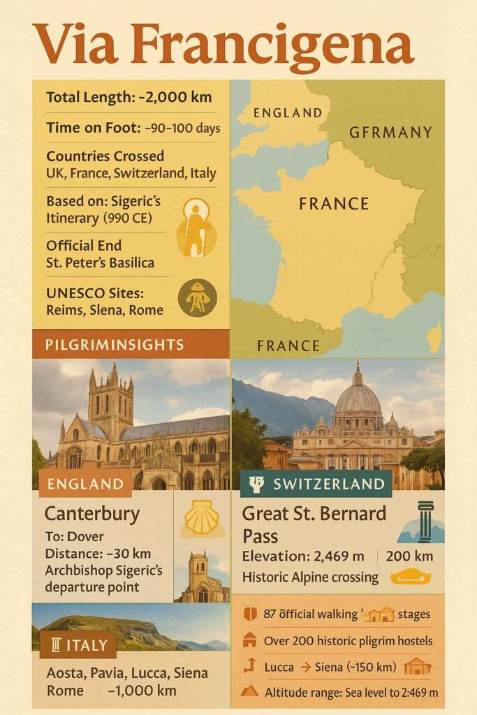 Via Francigena - Roman road for pilgrimage