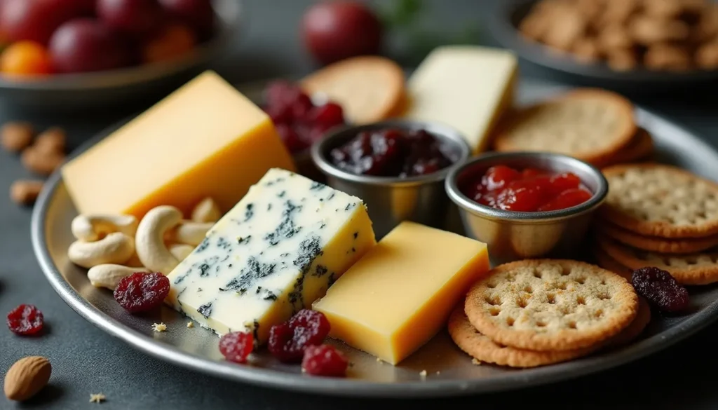 Cheese and crackers