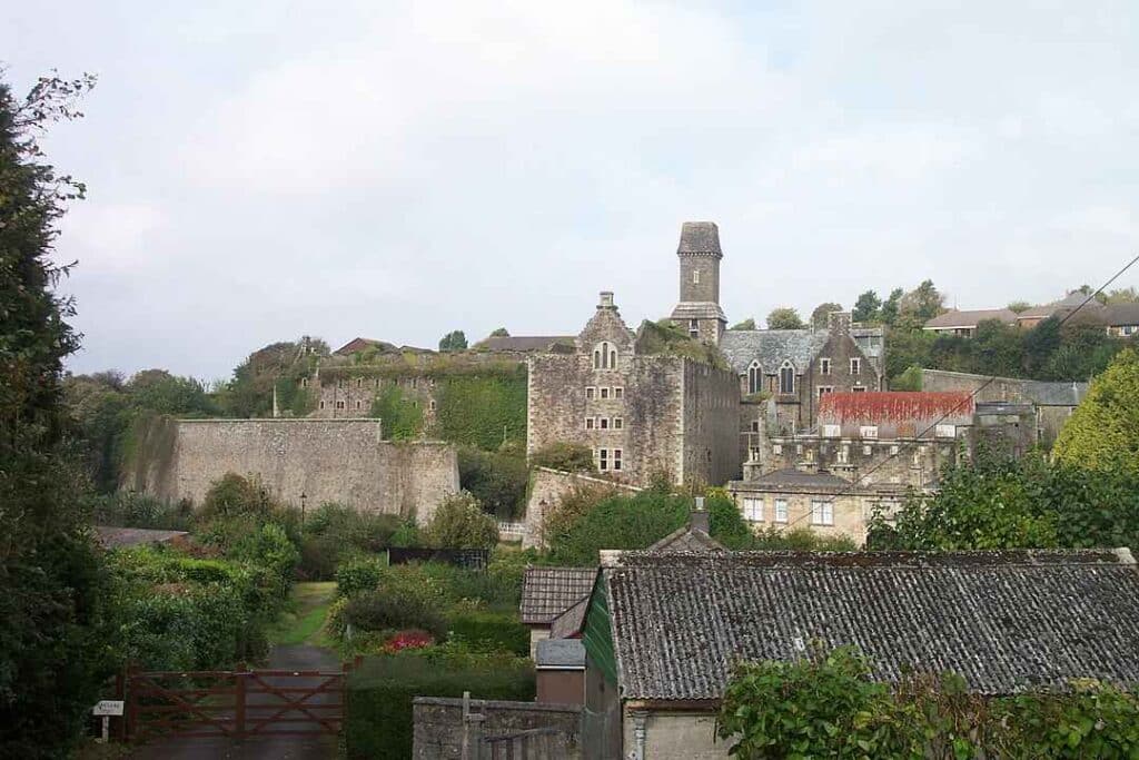 Bodmin Jail seen from Cardell Road, Bodmin, Cornwall, UK