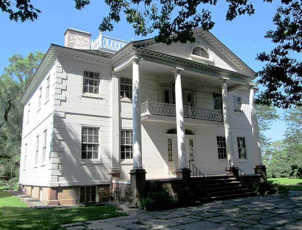 The Morris–Jumel Mansion, also known as the Roger and Mary Philipse Morris House, "Mount Morris" and other similar names, located at 65 Jumel Terrace in Roger Morris Park in the Washington Heights neighborhood of Manhattan, New York City, is the oldest house in the borough