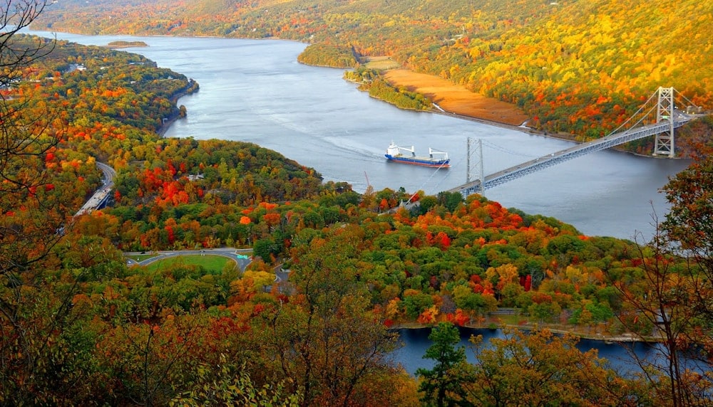 aerial photo of Bear Mountain State Park