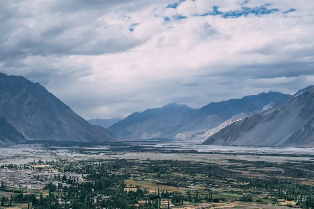 View from Diskit Monastery, Leh, India