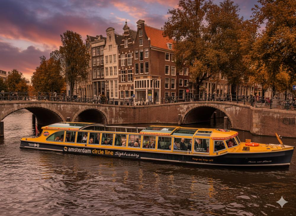 Amsterdam canal cruises in October