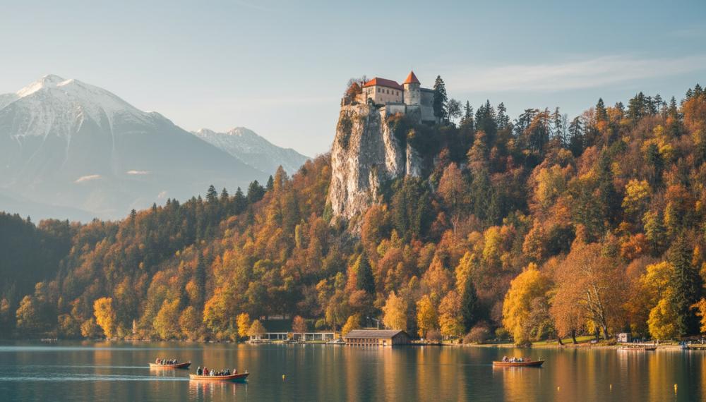 Bled Castle in October colors