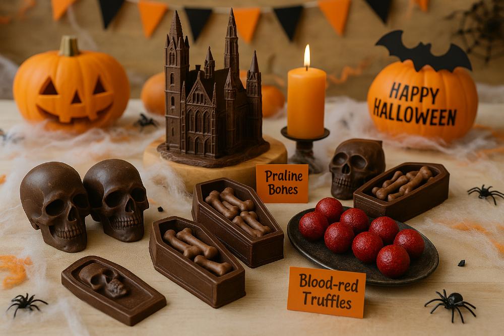 Halloween-themed chocolate produce