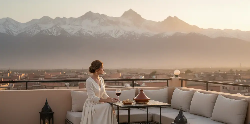 Marrakech rooftop dining