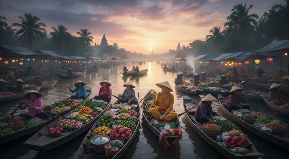 Mekong floating markets