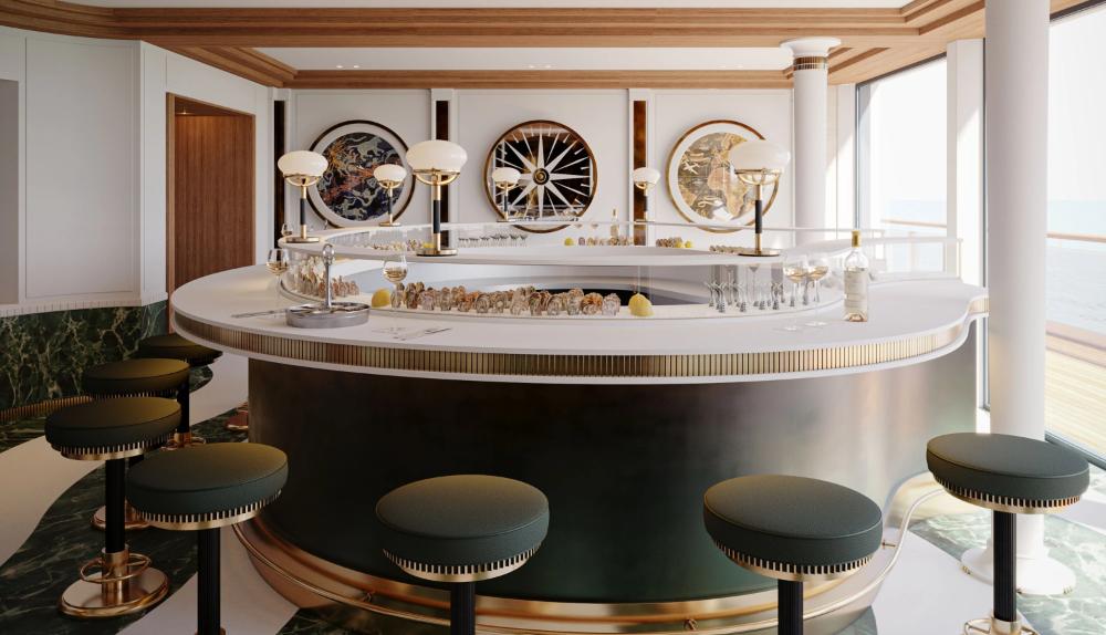 Seafood restaurant on-board of Corinthian
