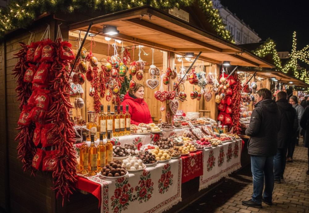 Budapes Christmas market stall