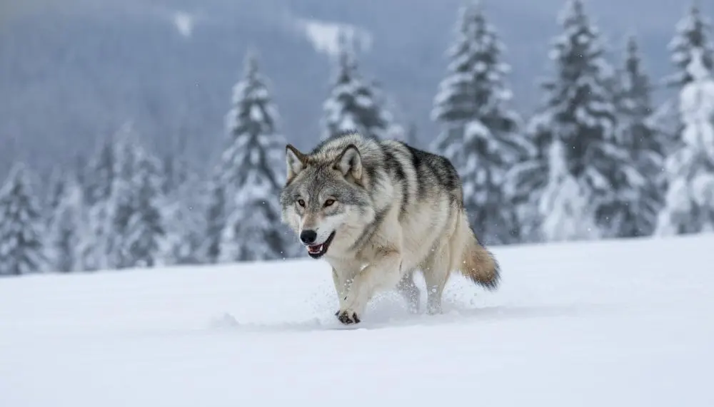 Wold watching in Transylvania, Romania