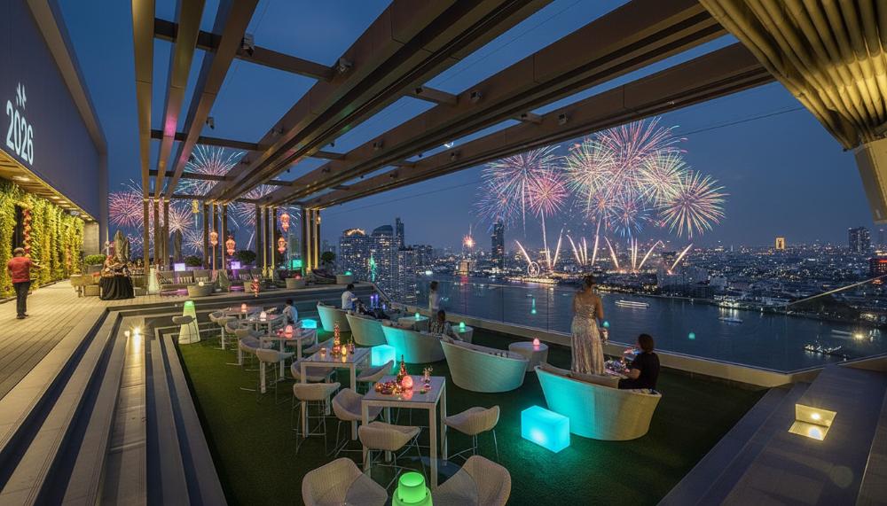Bangkok rooftop lounge