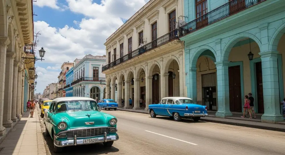 Old cars on the streets of Havana