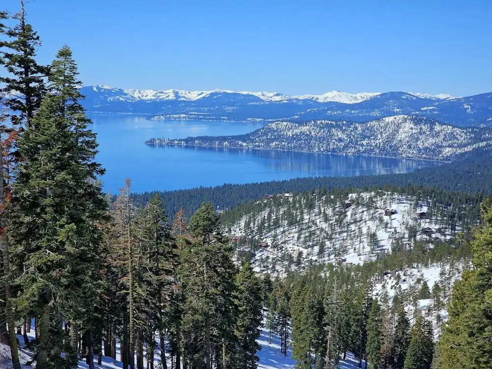 Lake Tahoe in winter