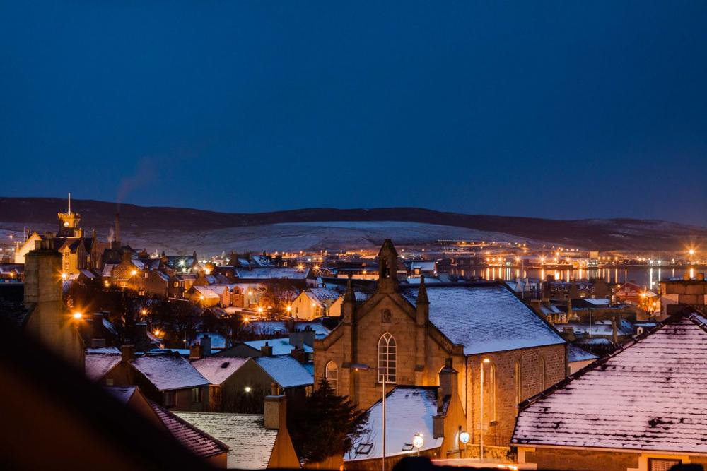Lerwick in winter