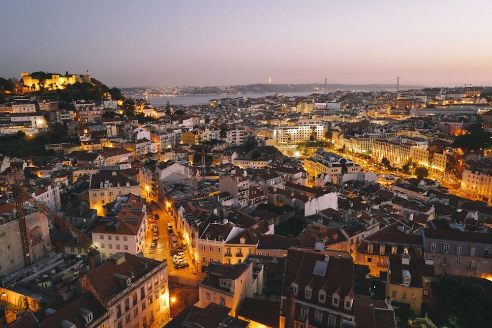 Lisbon Cityscape Sunset