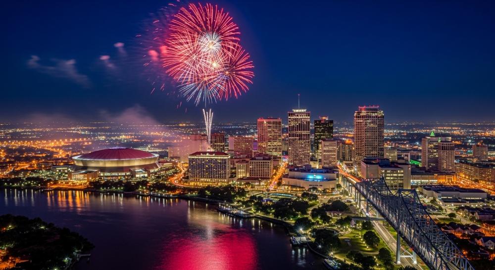 New Year Fireworks in NOLA