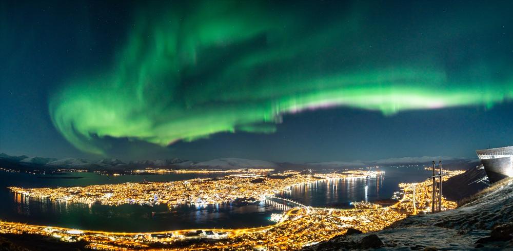 Northern lights over Tromso