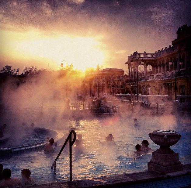 Szechenyi Bath in Winter