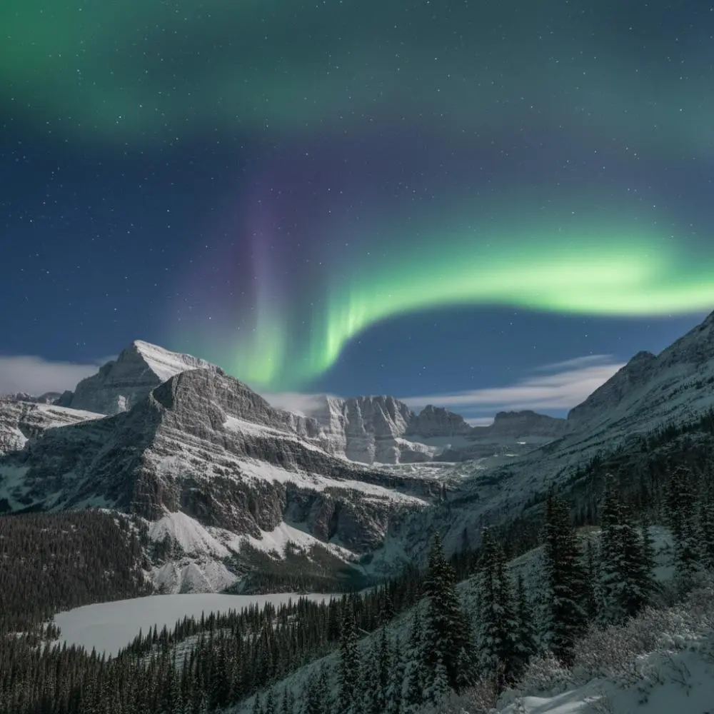 Northern Lights at Glacier National Park