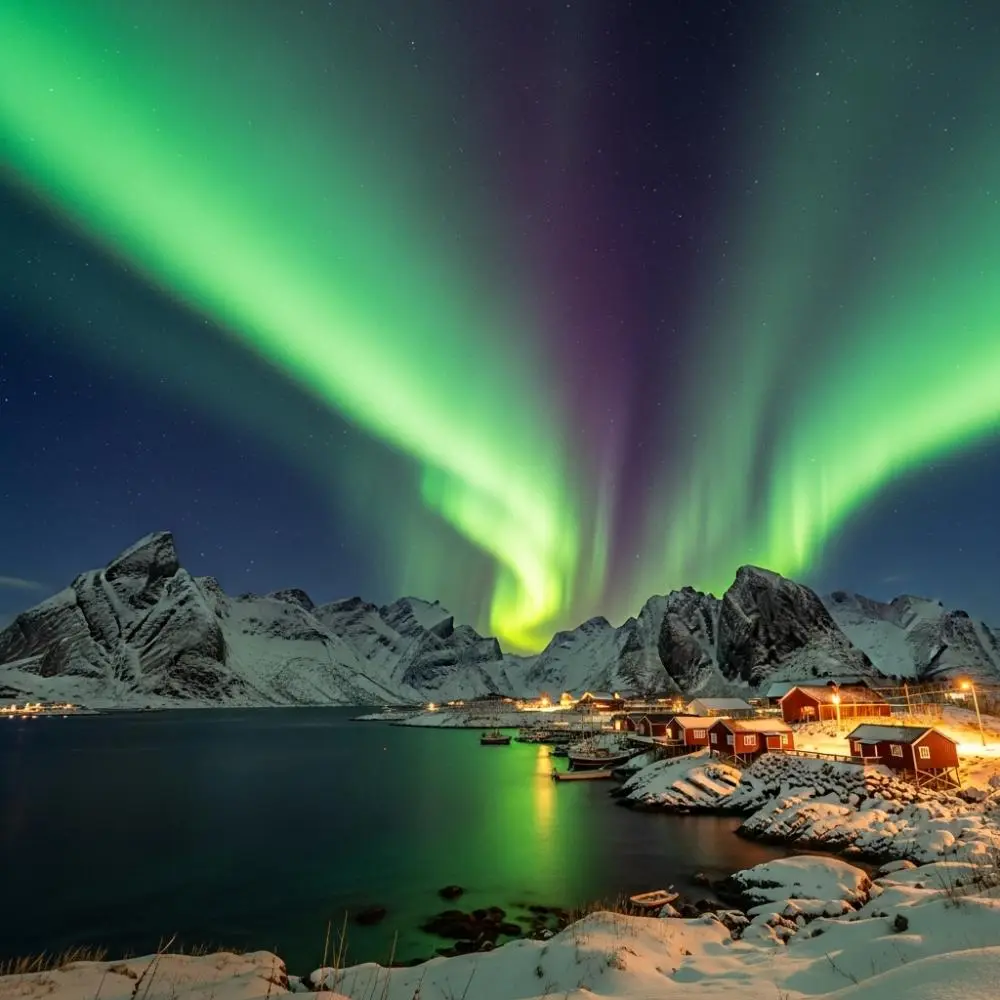 Northern Lights over Lofoten Islands