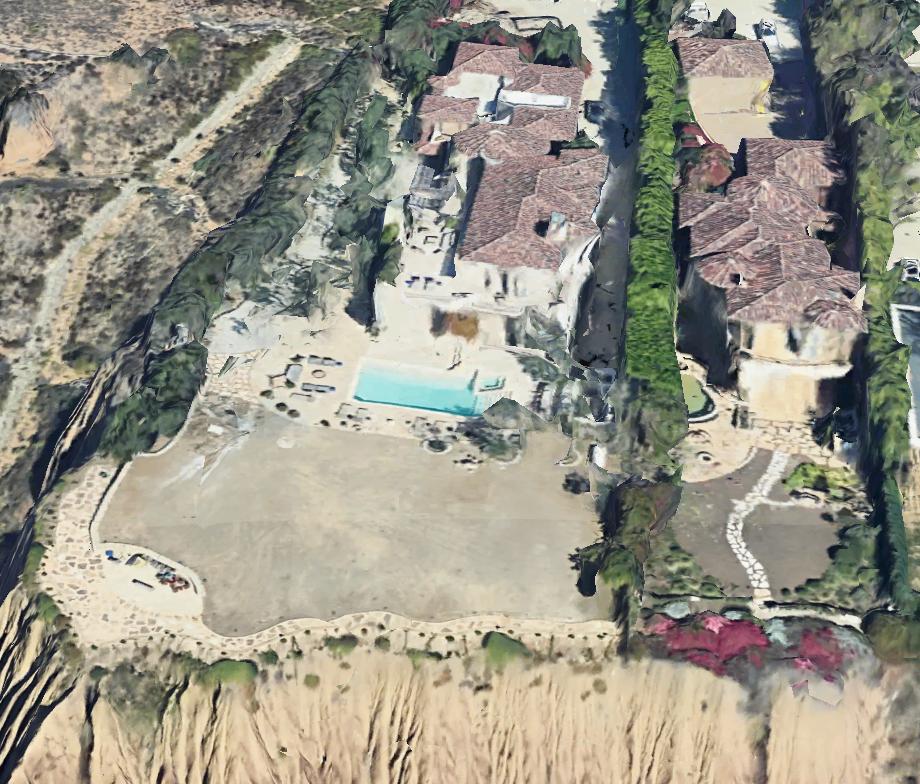 3d view of Malibu filming location for the party house in Just Go With It