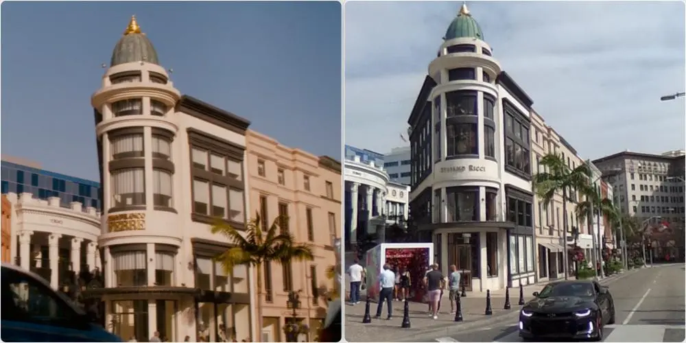 Two Rodeo Drive seen on the still of shopping scene in Just Go With It