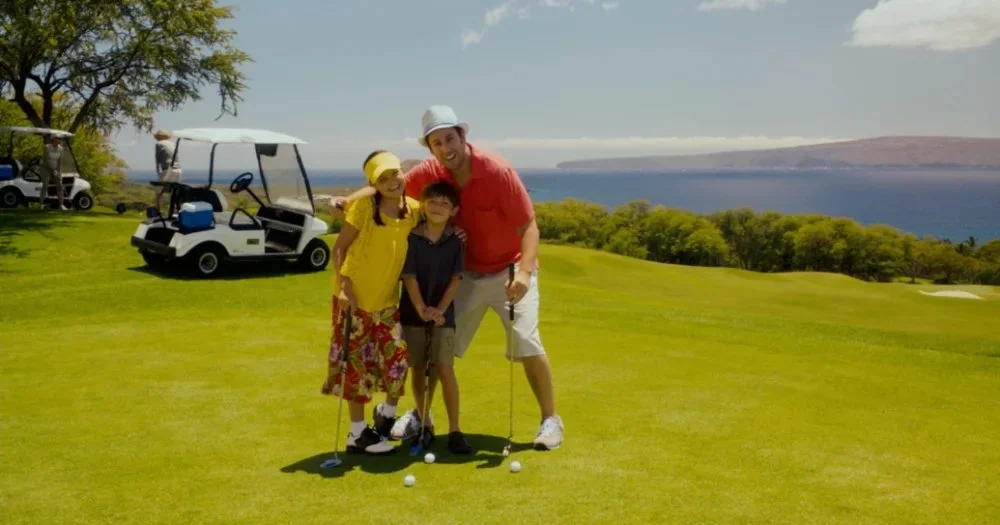 Just Go With It golf scene