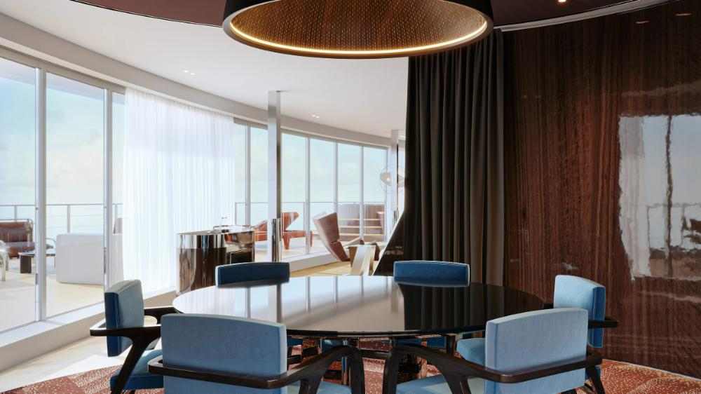 Agatha Christie Penthouse dining area