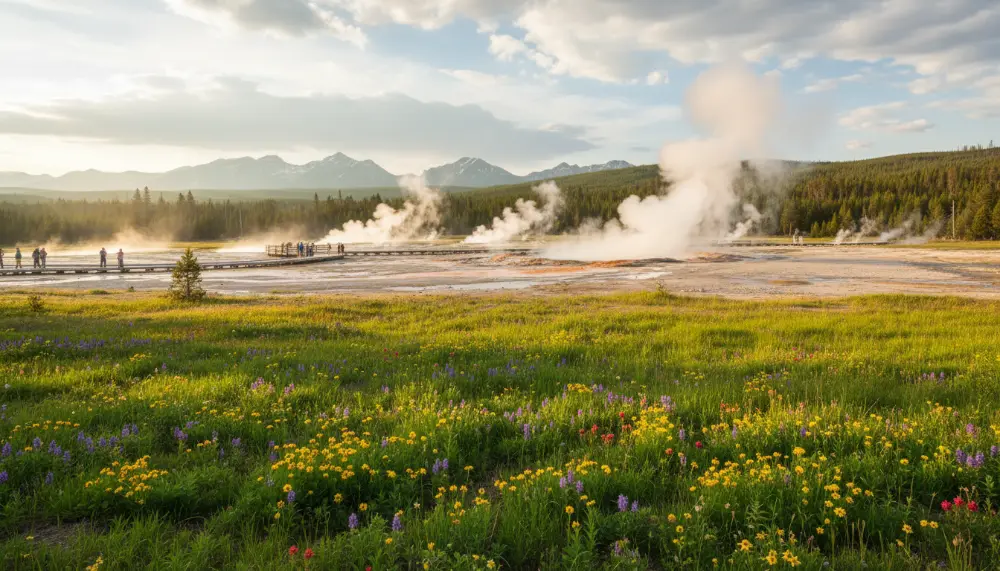 Yellowstone is one of the best National parks to visit in spring