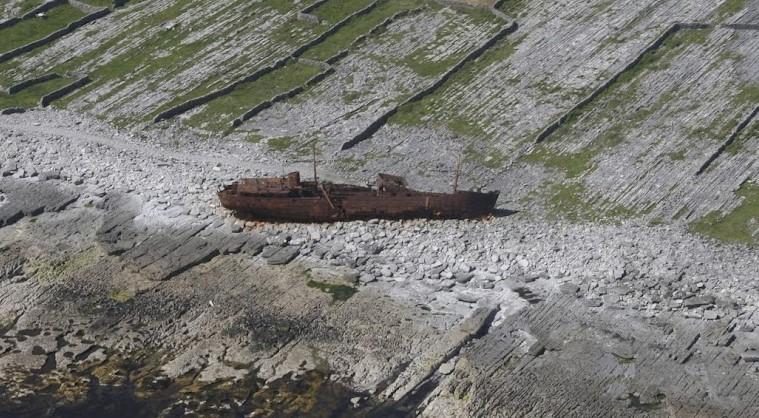 Plassey shipwreck, Aran Islands, Ireland