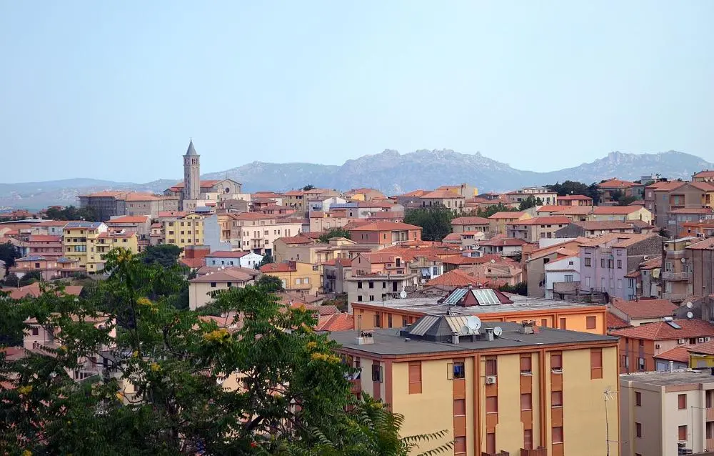 View of Tempio Pausania, Sardinia, Italy